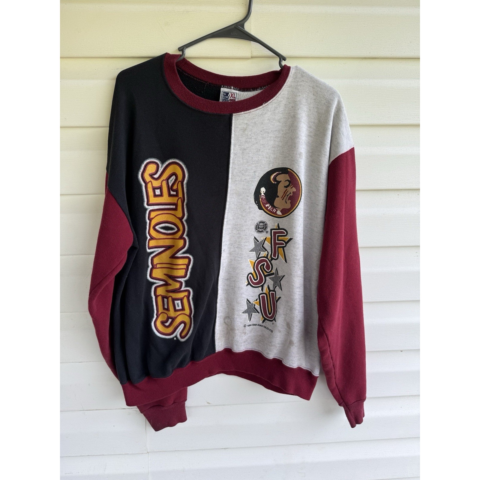 Sportsline Vintage Florida State Seminoles Crewneck Size Xl 1994 Rare Usa Color